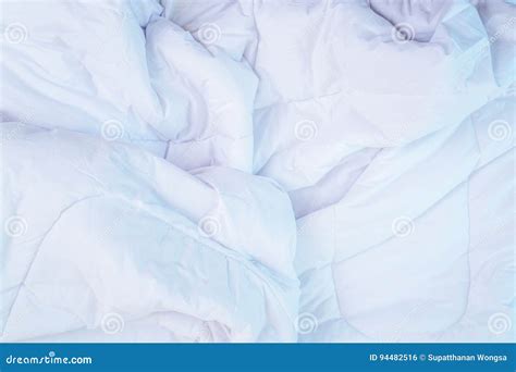 top view   bedding sheets  pillow stock photo image  sheet
