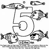 Number Coloring Pages Numbers Crayola Five Fish Kids Print Counting Sheets Easy Printable Make Four Two Count Three Book Gif sketch template