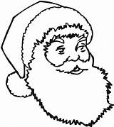 Santa Coloring Face Pages Printable Educative sketch template