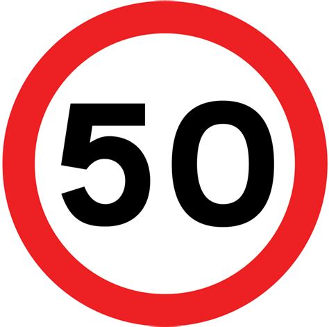 maximum speed limit sign  mph theory test