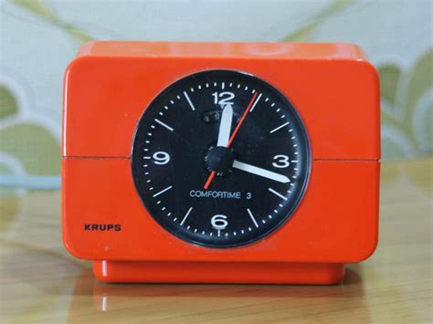 Vintage 70s Orange Clock Orange Clocks Orange Palette