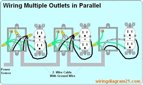 wiring electrical outlets  parallel