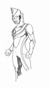 Ultraman Coloring Pages Dyna Onore Sketch Zero Deviantart Monster Otaku Template Printable Dari Disimpan sketch template