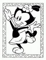 Coloring Animaniacs Pages Kids Cartoon Dot Fun Xcolorings Color sketch template