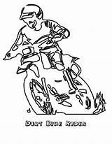 Coloring Dirt Bike Pages Rider K5 Worksheets sketch template