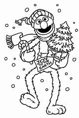 Grover Coloring Sesame Pages Street Christmas Print Popular Printable Color Library Clipart Getcolorings sketch template