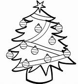 Christmas Coloring Tree Decorated Simple Pages Clipart Printable Cliparts Color Clip Navidad Colorear Para Blank Arbol Dibujo Coloriage Kids Navidenos sketch template