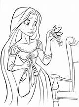 Coloring Pages Rapunzel Disney Tangled Flynn Princess Clipart Printable Book Library Kids Belle sketch template