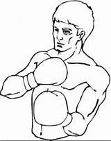 Boxing Pages Coloring Coloringpages1001 sketch template