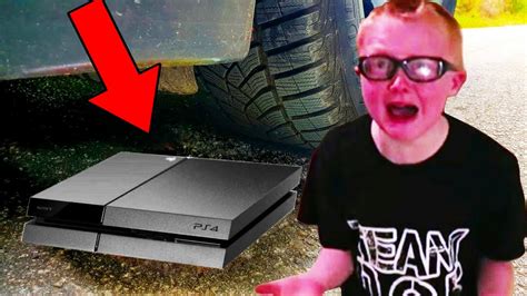 dad crushes ps4 with car fortnite youtube