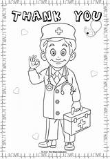 Colouring Coloring Nhs Pages Kids Nurses Printable Doctors Nurse Sheets Color Worksheets Choose Board Crafts Drawing sketch template