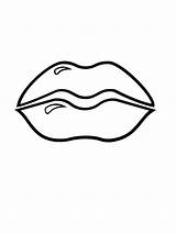Lips Coloring Pages Printable Kids Color Bright Colors Favorite Choose sketch template