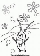 Spongebob Plankton Coloring Pages Printouts Printable Worksheets Summer Popular Vacation Print Coloringhome Library Clipart Worksheeto sketch template