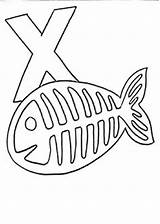 Ray Fish Drawing Crafts Preschool Letter Xray Craft Getdrawings Template Paintingvalley Choose Board sketch template