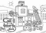 Coloring Fire Pages Station Lego Printable Sheets Kids Duplo Colouring Firetruck Truck City Para Legos Fireman Choose Board School sketch template