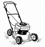 Lawn Mower Clipart Clip Mowing Grass Zero Turn Cartoon Push Care Mowers Cliparts Tools Silhouette Vector Riding Landscape Outline Library sketch template
