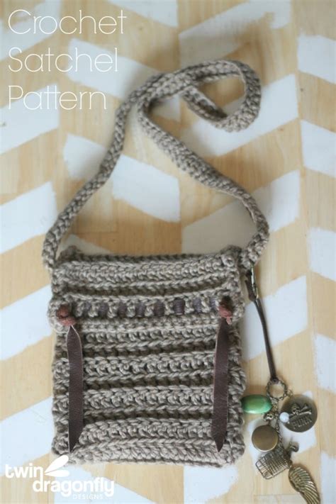 crochet satchel pattern  kids dragonfly designs