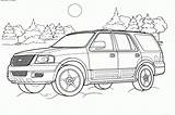 Coloring Pages Car Suv Kids sketch template