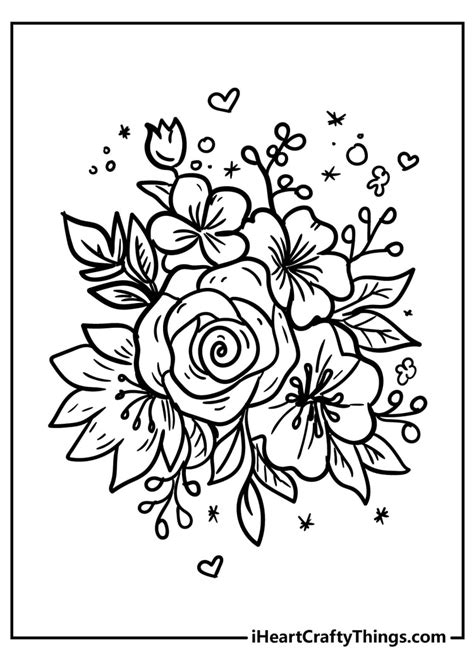 flower template  coloring
