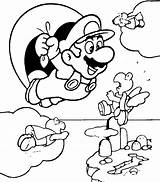 Coloring Pages Mario Super sketch template