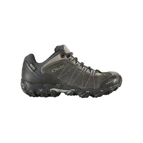 oboz hiking boots clearance outlet bridger  waterproof mens dark grey