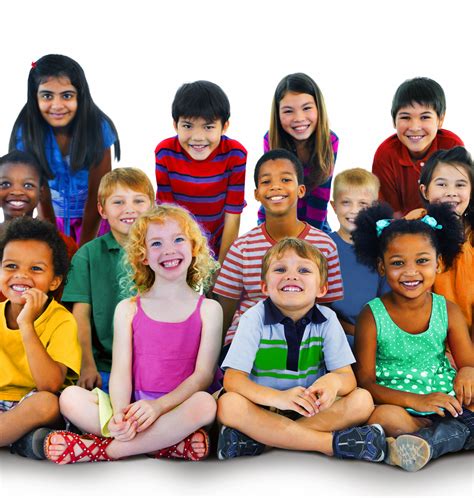 ethnicity diversity gorup  kids friendship cheerful concept