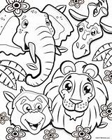 Jungle Coloring Pages Animal Kids Printable Print Colouring Sheets Scentos Zoo Adult Cute Choose Board sketch template