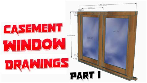 traditional oak casement window build part  drawing youtube
