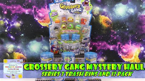 Grossery Gang Series 3 Mystery Haul Trash Bins And 12