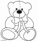 Coloring Teddy Bear Pages Printable Print Kids Drawing Color Bears Line Classic Colouring Valentine Sheets Book Roosevelt Getcolorings Getdrawings Template sketch template