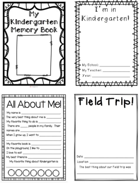 kindergarten memory book memory book school memory book kindergarten