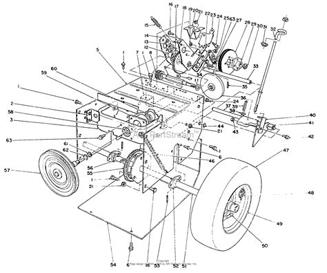 toro   snowthrower  sn   parts diagram  traction assembly