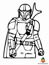 Coloring Mandalorian Pages sketch template