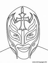 Rey Mysterio Coloring Wwe Pages Wrestling Mask Printable Drawing Belt Face Wrestler Print Sketch Cena Kalisto John Color Championship Book sketch template