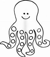 Octopus Coloring Animals Pages sketch template