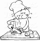 Chef Drawing Onions Cartoon Slicing Line Crying Clipart While Vector Clipground Gnurf sketch template