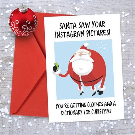 printable funny santa christmas card funny christmas cards diy
