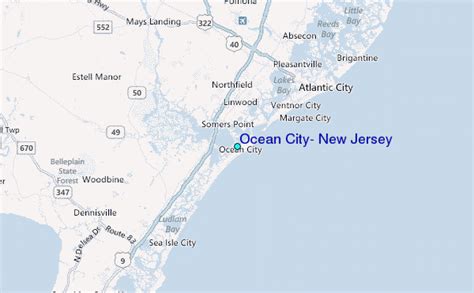 ocean city  jersey tide station location guide