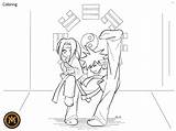 Karate sketch template