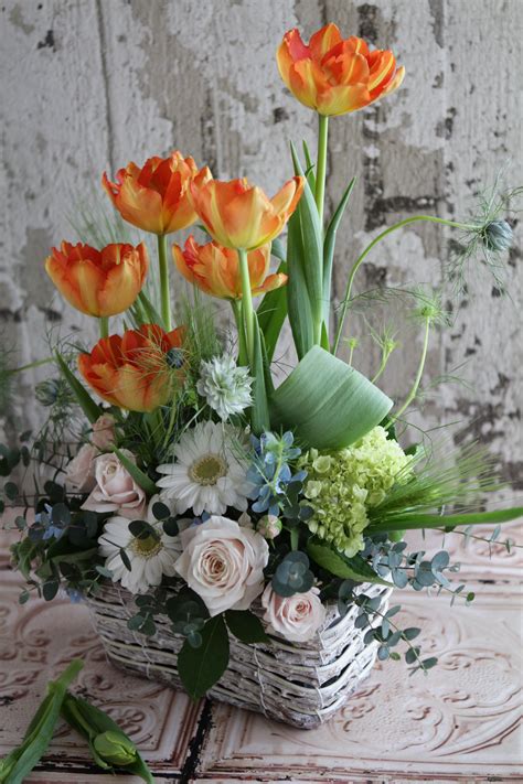 Spring Arrangement Tropical Floral Arrangements Spring Flower