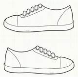 Template Shoes Sneaker Printable Sneakers Shoe Coloring Cat Preschool Pages Boy Worksheets Pete Templates Clipart Colouring Paper Writing Hat Crafts sketch template