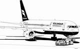 Drawings Boeing 757 Cargo Ink Carriers Icelandair Aircraft Jet Draw Passenger Airliners Flickr sketch template
