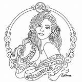 Coloring Pages Zodiac Adults sketch template