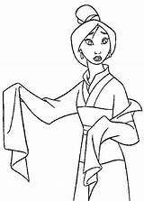 Mulan Tenue Imprimer Ceremonie Coloriages Kb sketch template
