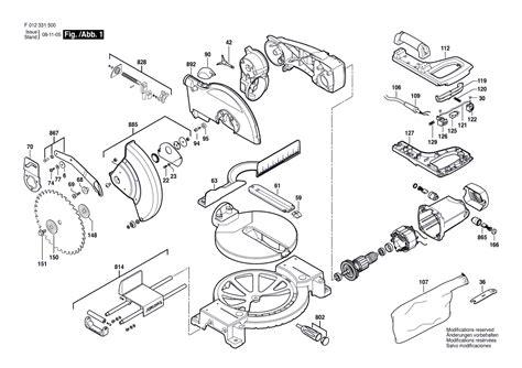 bosch miter  parts diagram reviewmotorsco