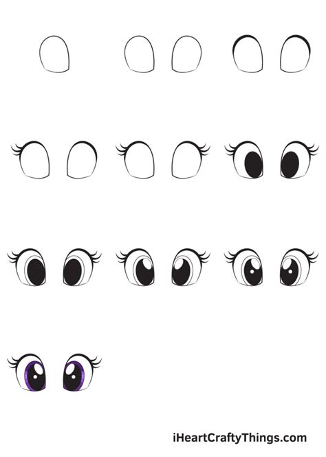 cute eyes drawing  disegnare cute eyes step  step promo integra