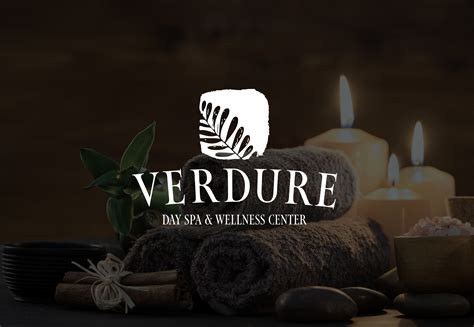 verdure day spa wellness center logo design  behance