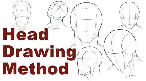 portrait drawing basics    draw  simple head loomis method