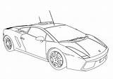 Coloring Car Pages Police Lamborghini Cars Choose Board Sports Truck Print sketch template