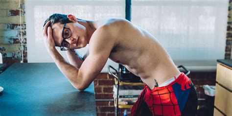 this sexy spider man dudeoir shoot will have you caught in